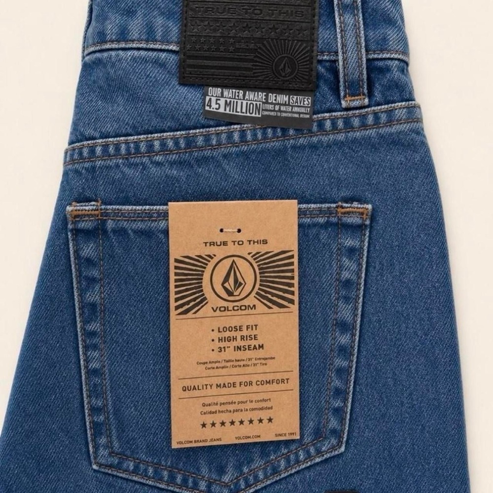 Woman Volcom Stoned BF Hi Rise Jeans NWT Size 27 - Picture 5 of 6